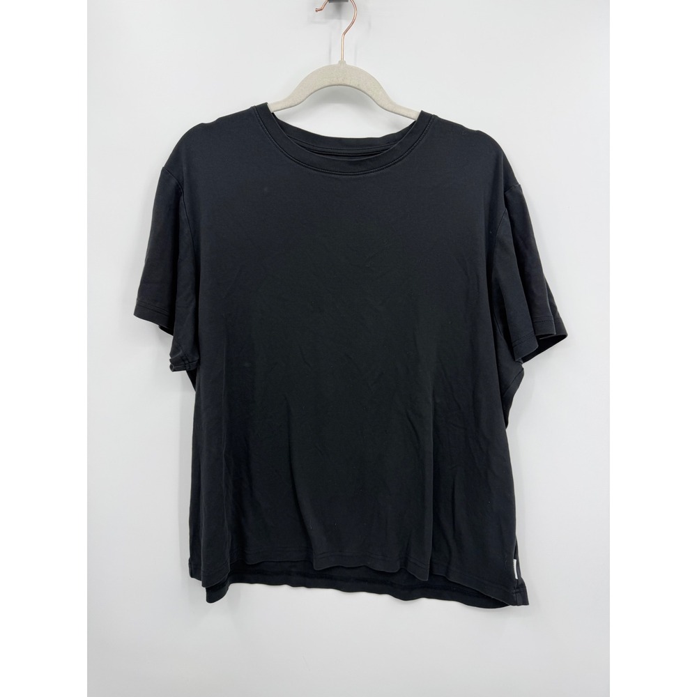 Jason Wu Luxe Feel T-Shirt Mens XL Black Short Sleeve 100% Cotton Tee
